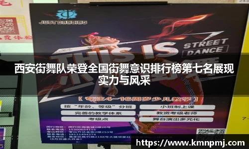 西安街舞队荣登全国街舞意识排行榜第七名展现实力与风采